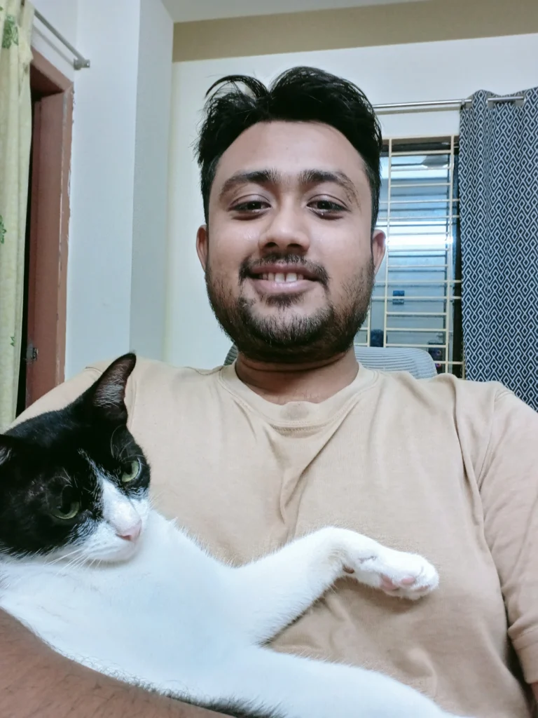 me with my cat