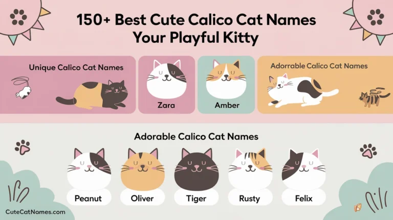 150+ Best Cute Calico Cat Names Your Playful Kitty