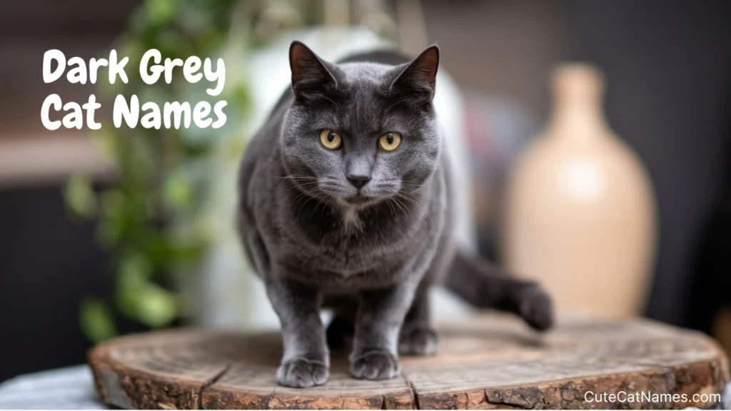 Dark Grey Cat Names