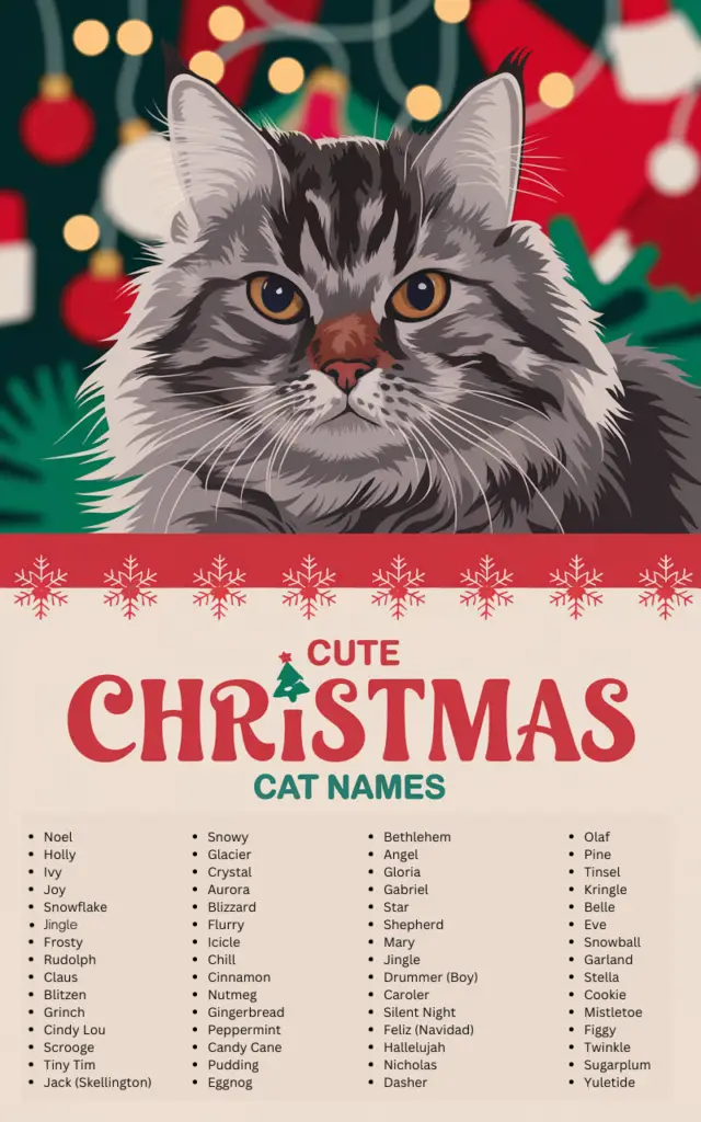 120 Cute Christmas Cat Names to Celebrate the Holiday Spirit