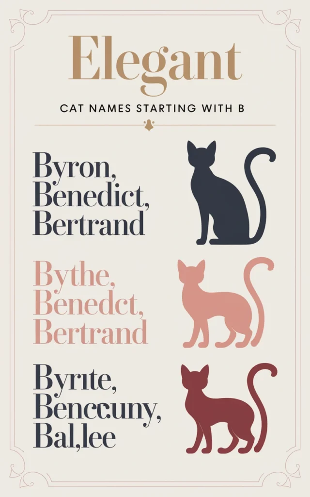 Elegant Cat Names Starting with B