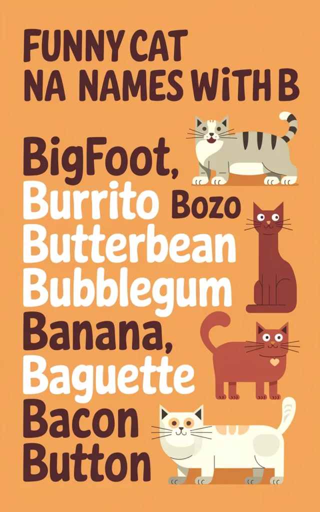 Funny Cat Names with B