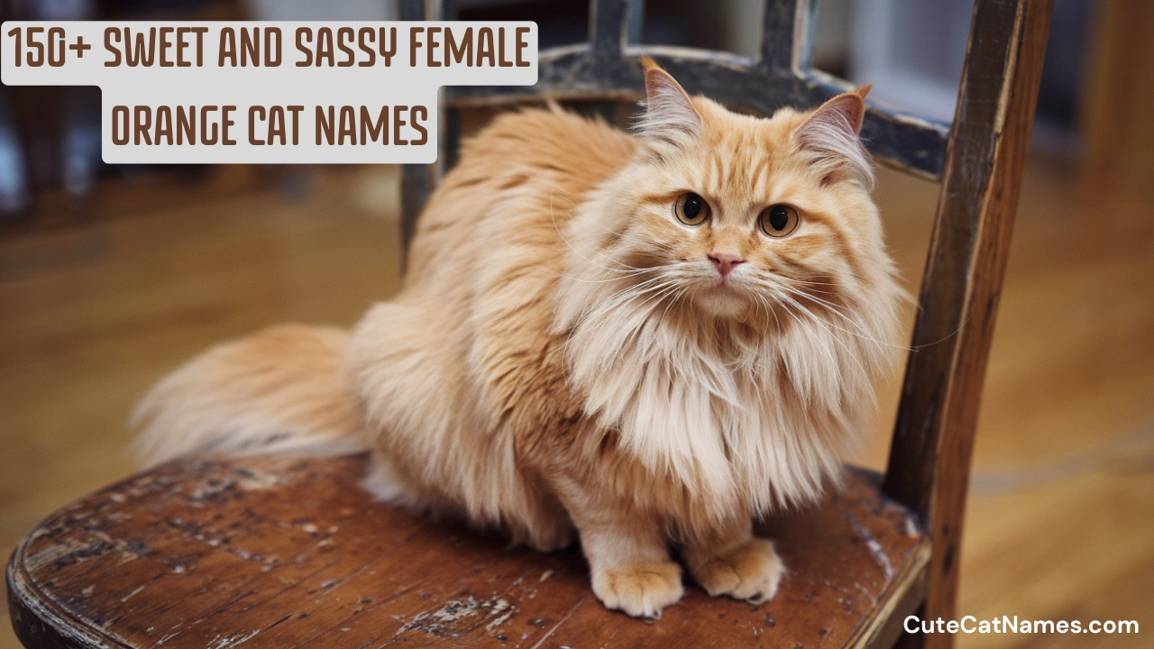 Sweet Female Orange Cat Names