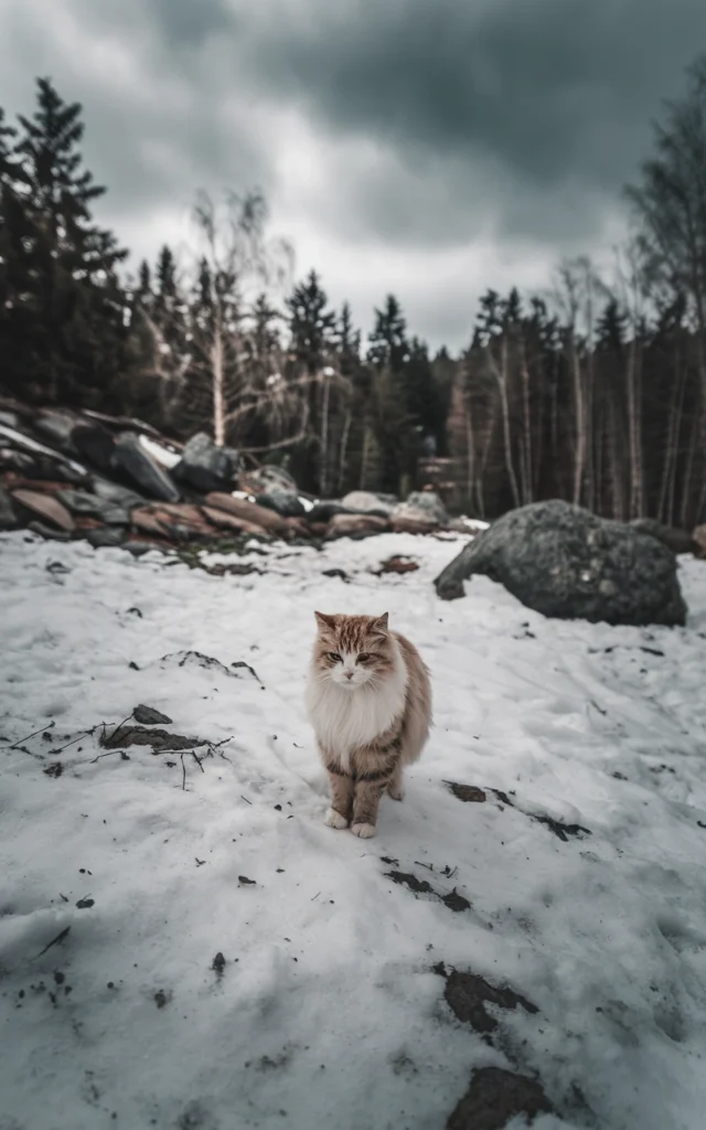 Snow-Inspired Winter Cat Names