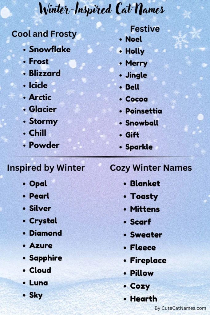 Winter-Inspired Cat Names 9