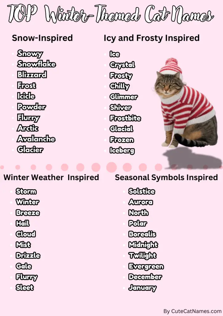 Winter Themed Cat Names