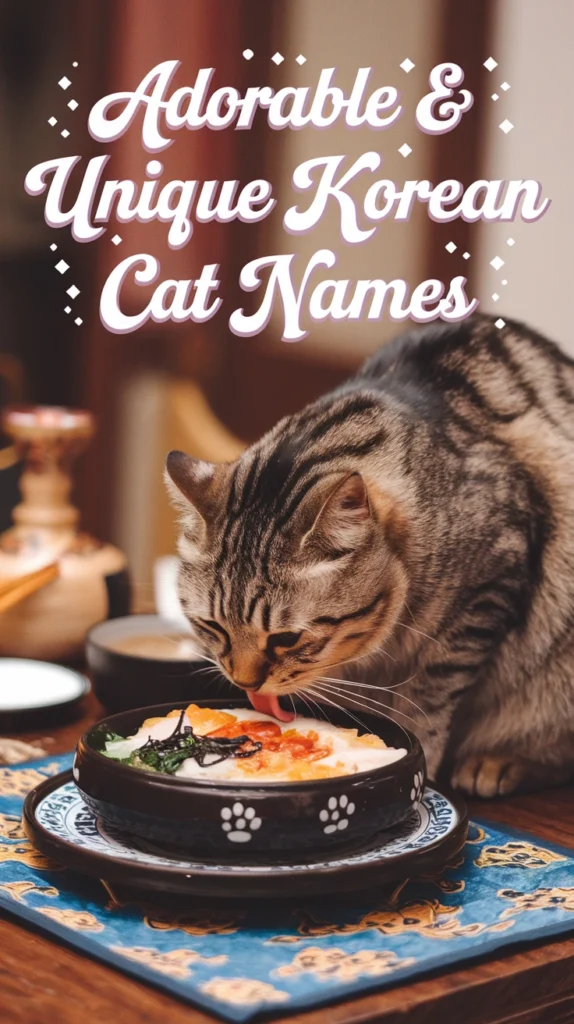 ADORABLE & UNIQUE KOREAN CAT NAMES