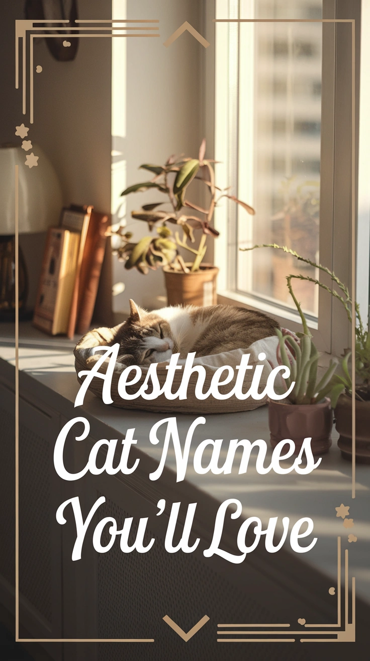 AESTHETIC CAT NAMES YOU'LL LOVE