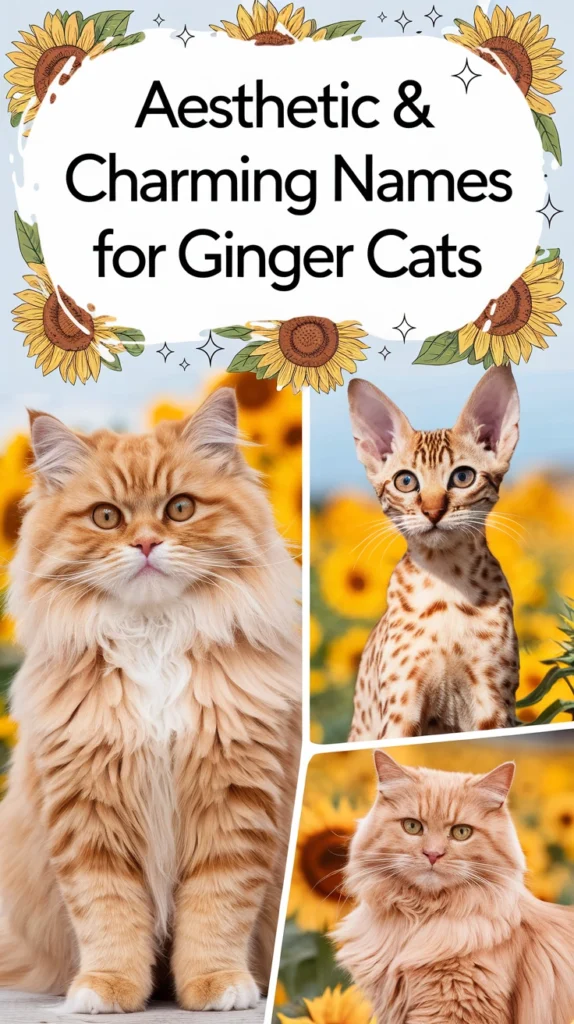 AESTHETIC & CHARMING NAMES FOR GINGER CATS