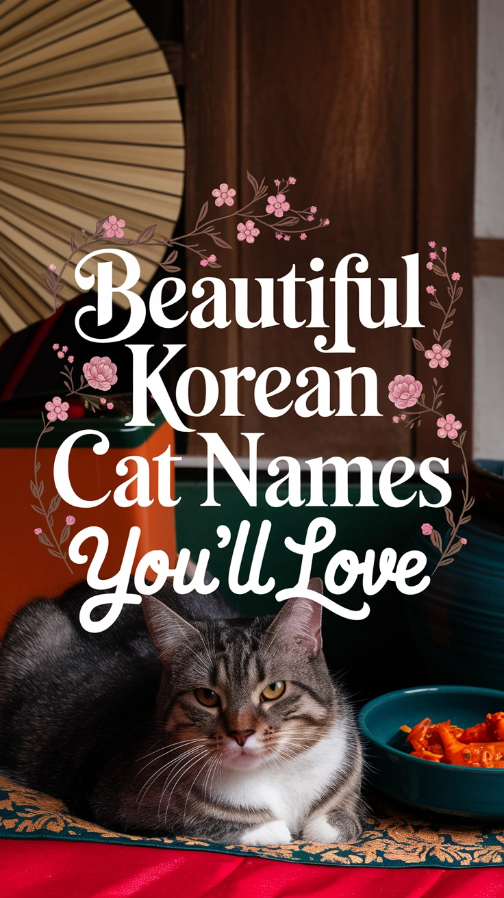 BEAUTIFUL KOREAN CAT NAMES