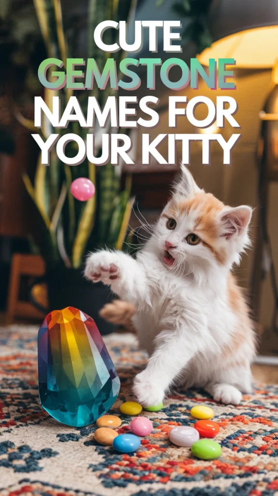 Cute and Playful Gemstone Cat Names