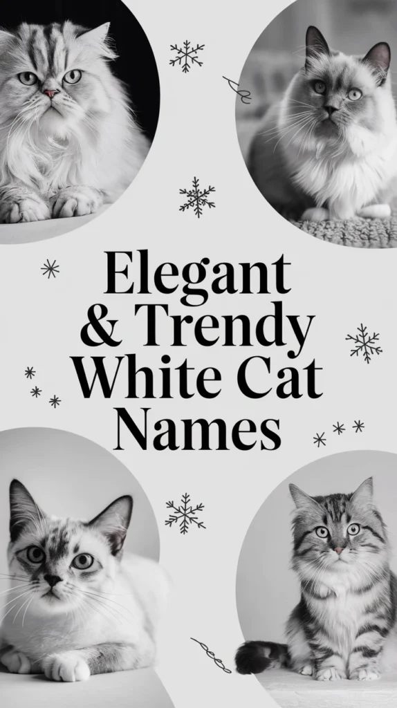 ELEGANT & TRENDY WHITE CAT NAMES