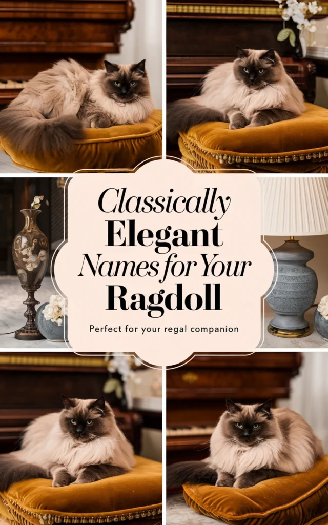 Elegant Brown Ragdoll Cat Names