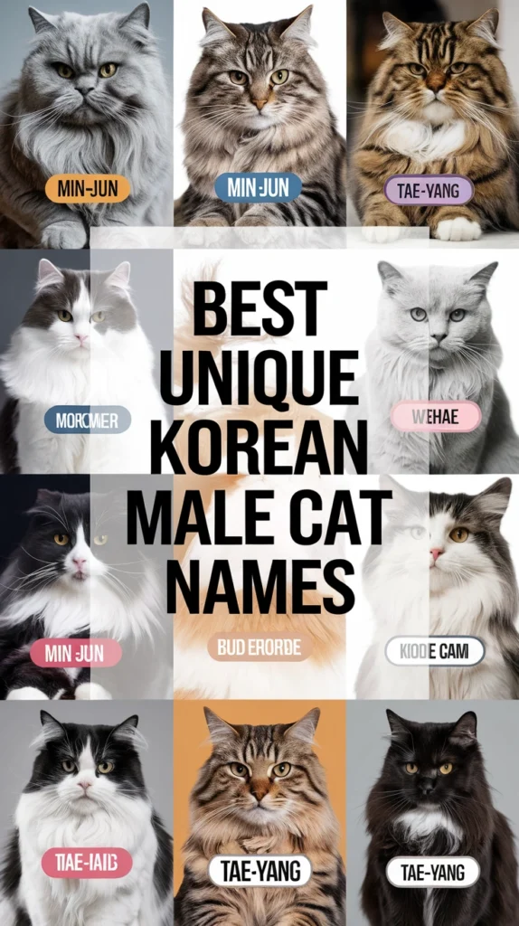 KOREAN MALE CAT NAMES