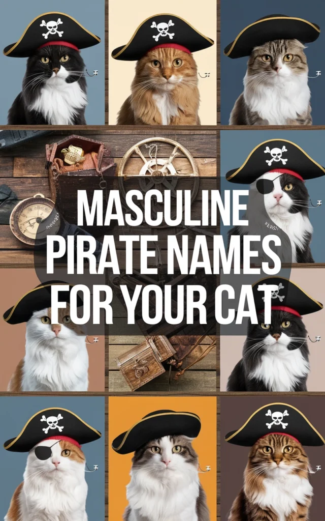 MASCULINE PIRATE NAMES FOR YOUR MALE CAT