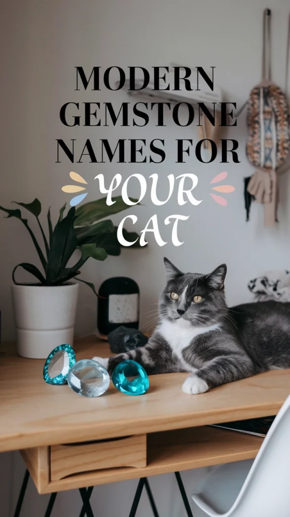 Modern and Trendy Gemstone Cat Names