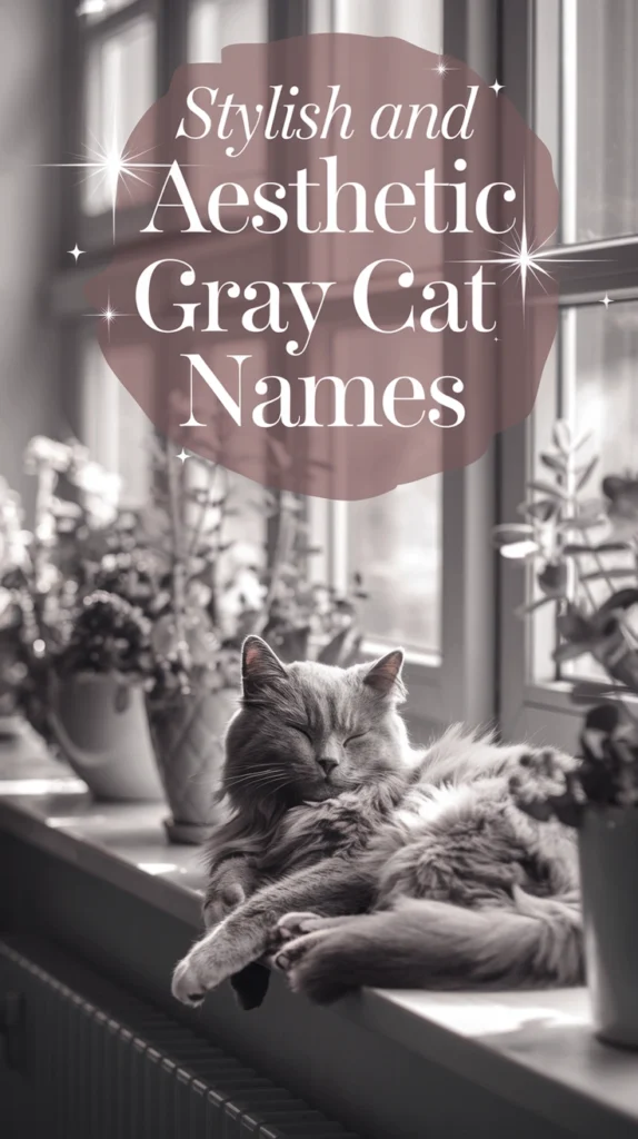 STYLISH AND AESTHETIC GRAY CAT NAMES