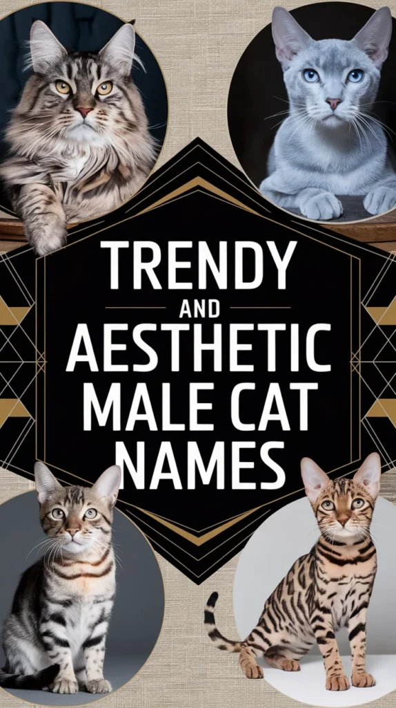 TRENDY AND AESTHETIC MALE CAT NAMES