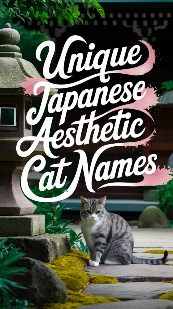 UNIQUE JAPANESE AESTHETIC CAT NAMES