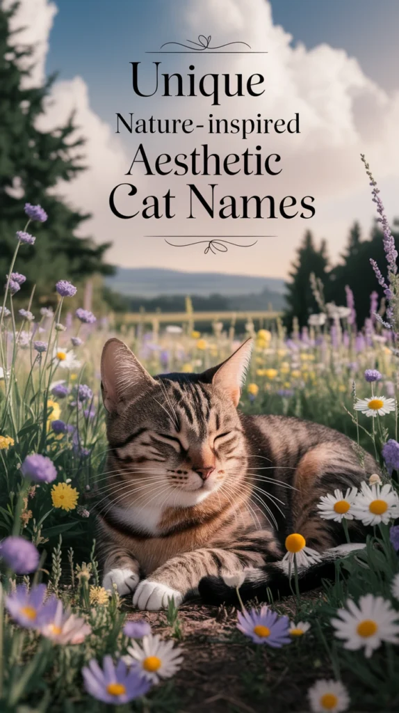 UNIQUE NATURE-INSPIRED AESTHETIC CAT NAMES