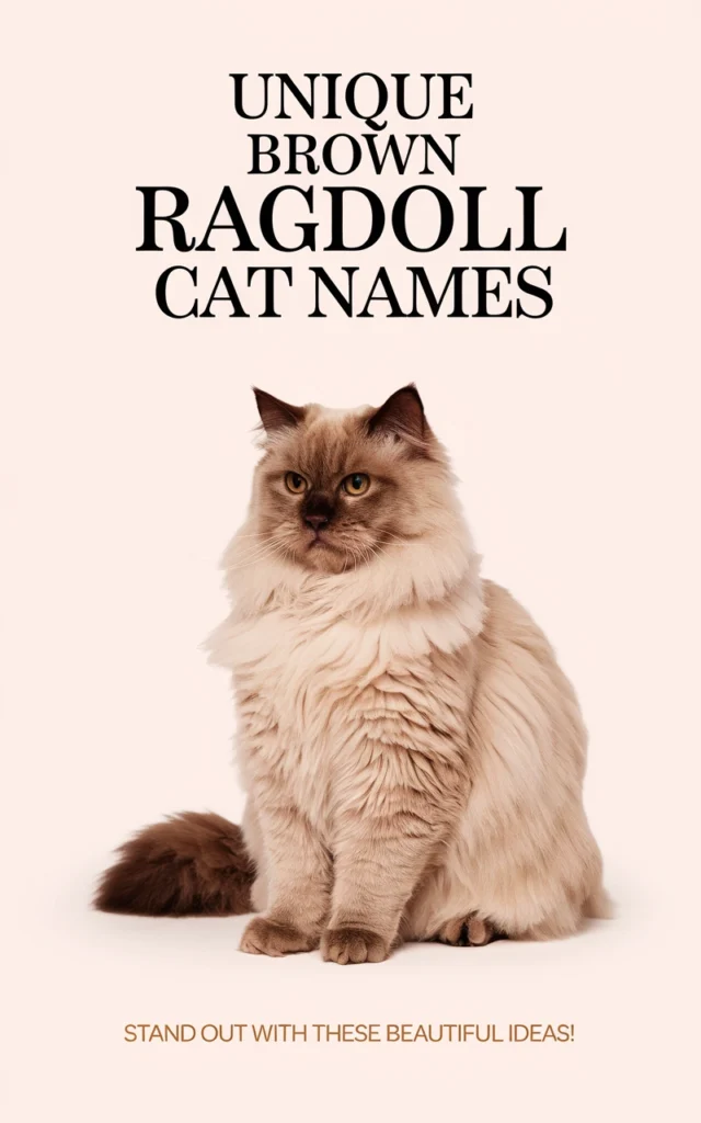 Unique Brown Ragdoll Cat Names