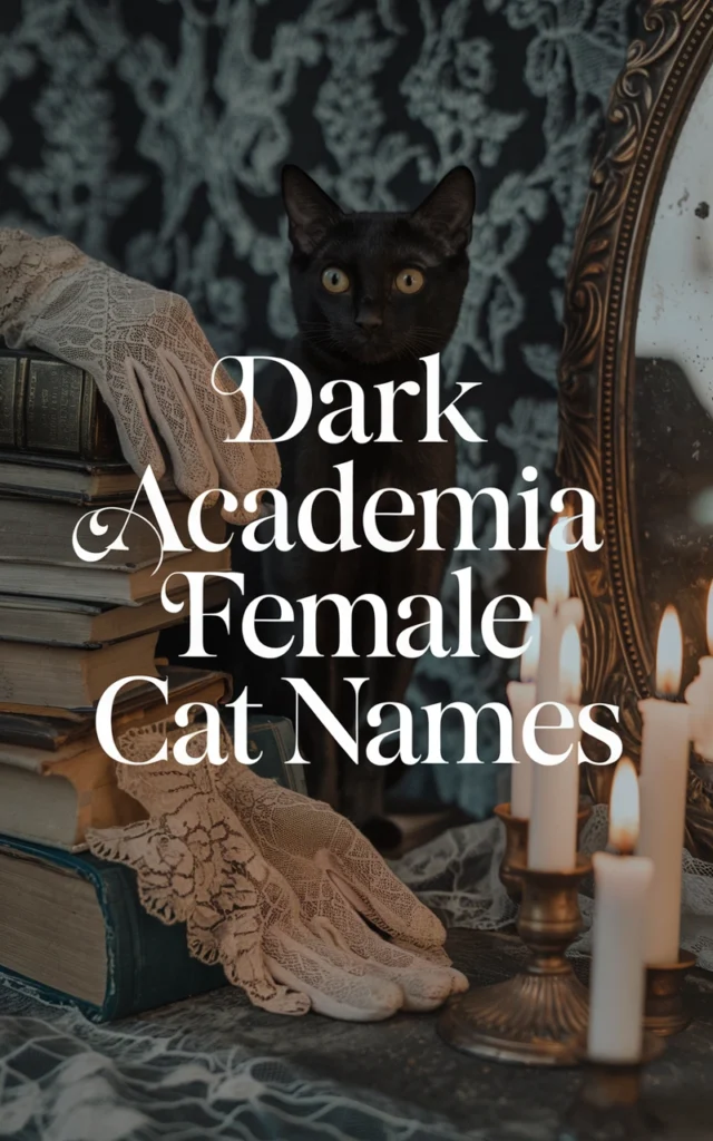 dark academia female cat names