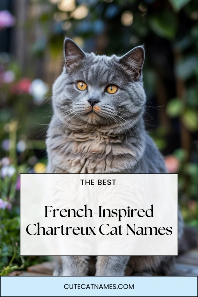 French-Inspired Chartreux Cat Names