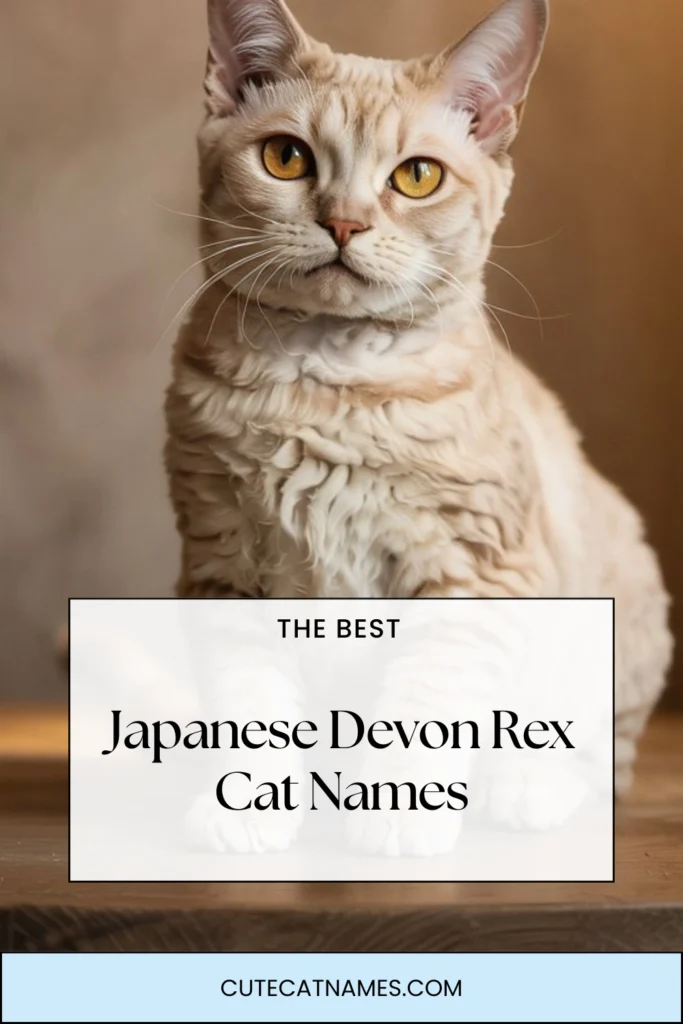 Japanese Devon Rex Cat Names