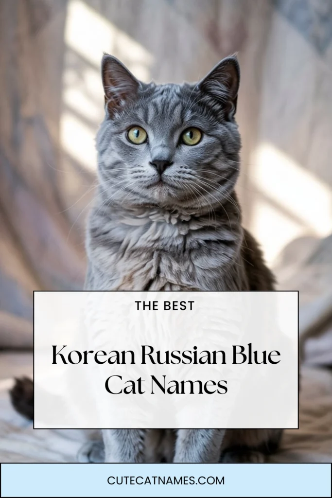 Korean Russian Blue Cat Names