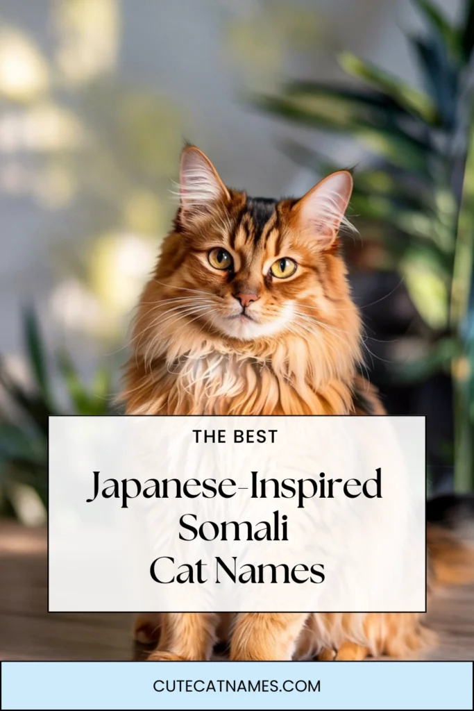 Japanese-Inspired Somali Cat Names