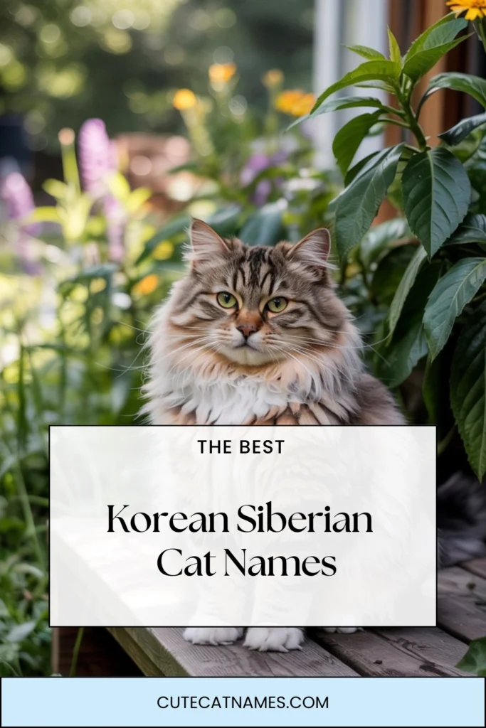 Korean Siberian Cat Names