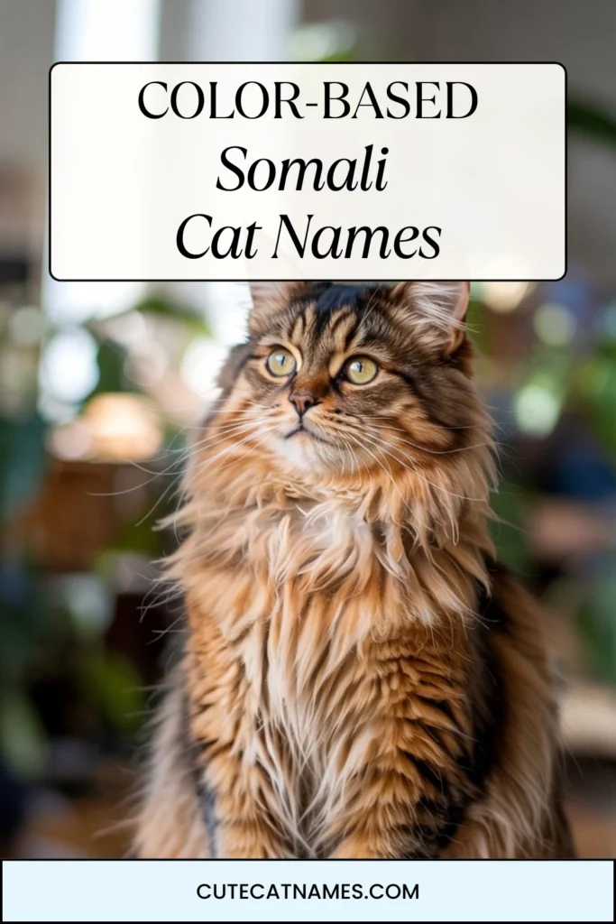 Color-Based Somali Cat Names