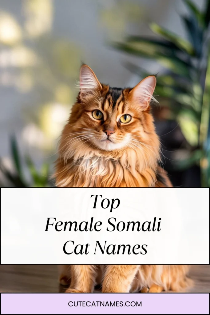Female Somali Cat Names