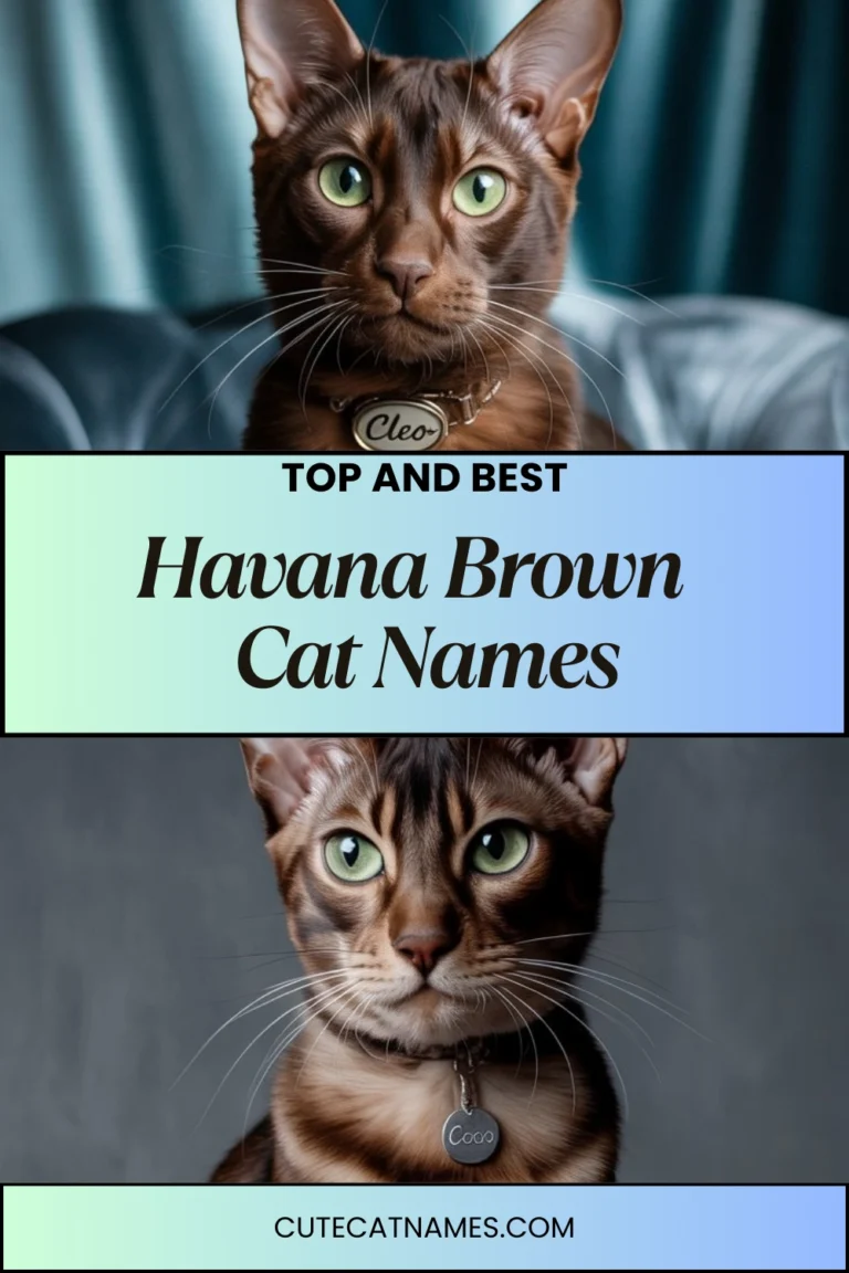 Havana Brown Cat Names