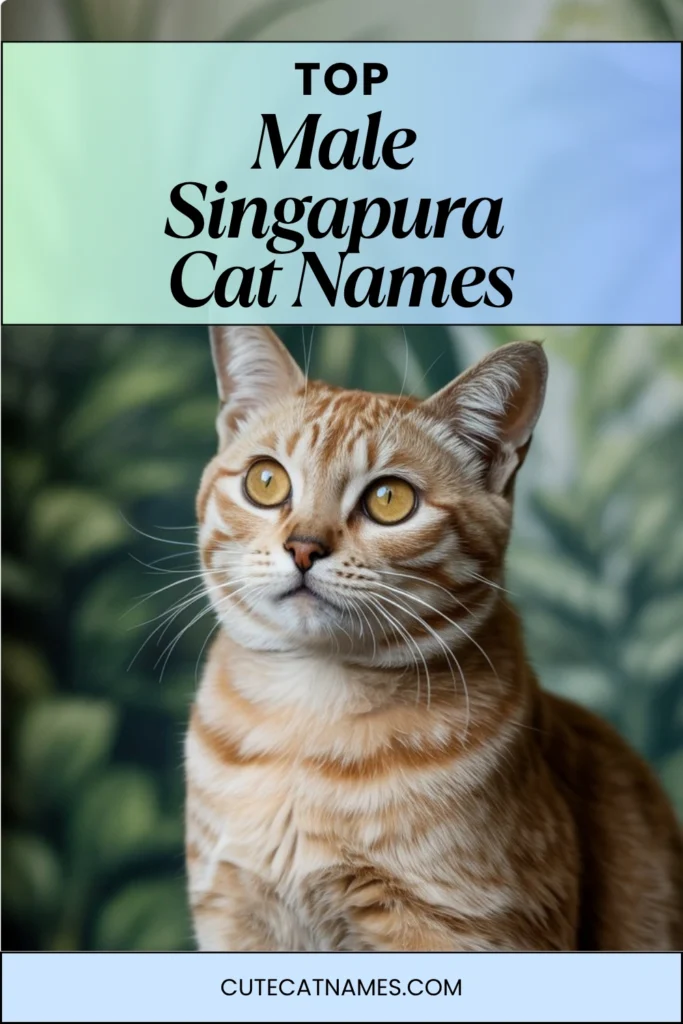 Male Singapura Cat Names