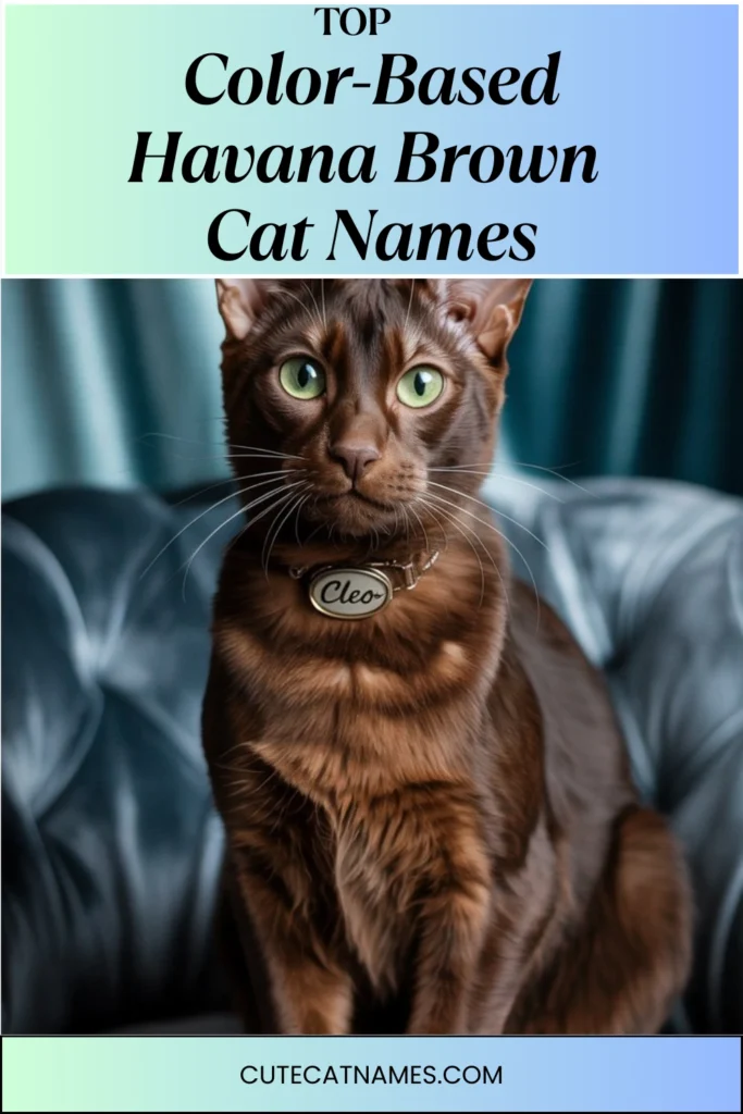 Color-Themed Havana Brown Cat Names