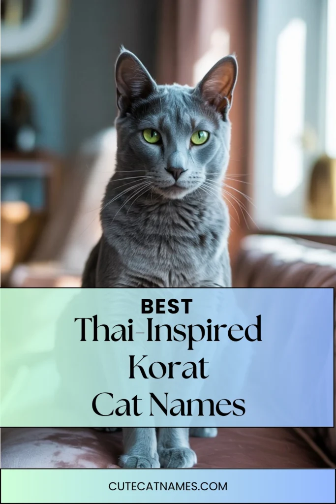 Thai-Inspired Names for Korat Cats