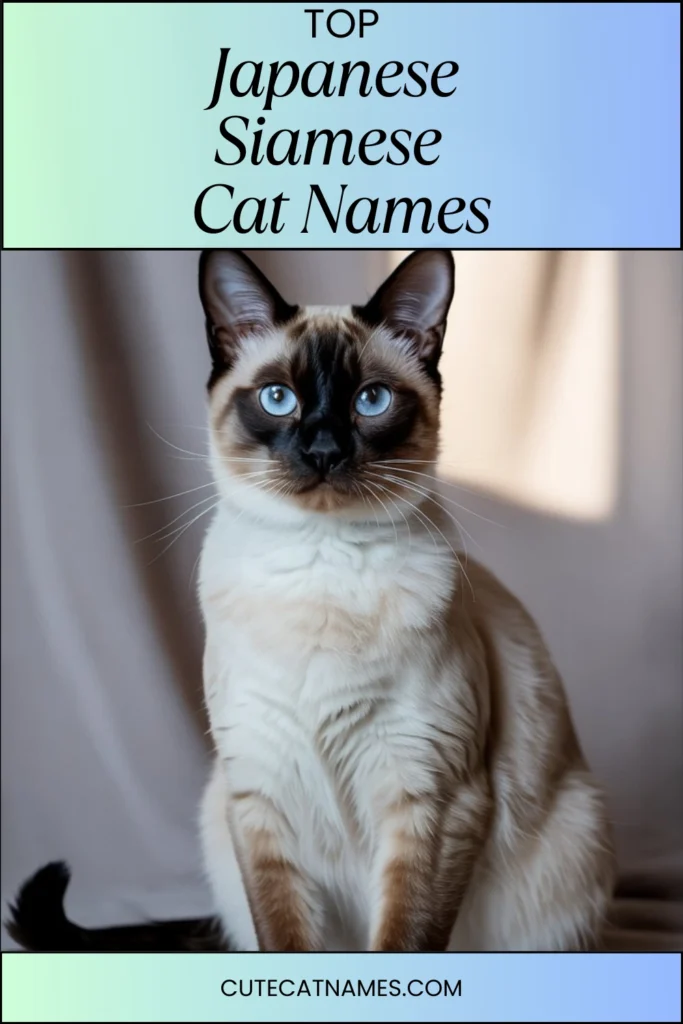 Japanese Siamese Cat Names