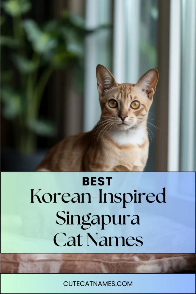 Korean-Inspired Singapura Cat Names