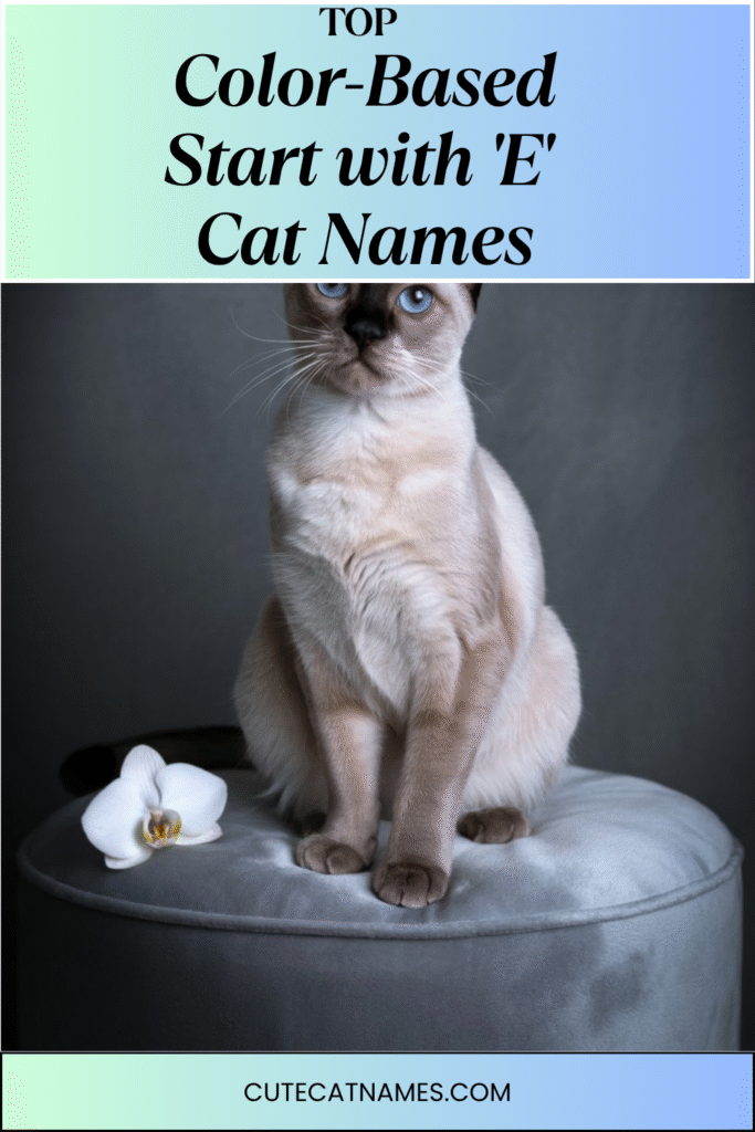 Color-Themed 'E' Cat Names