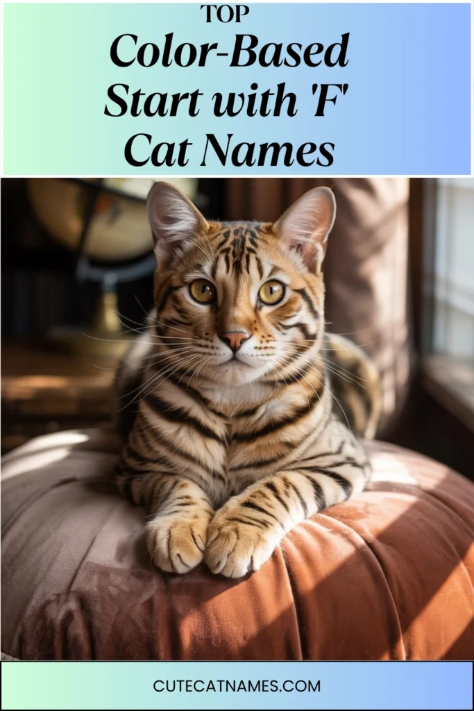 Color-Themed 'F' Cat Names
