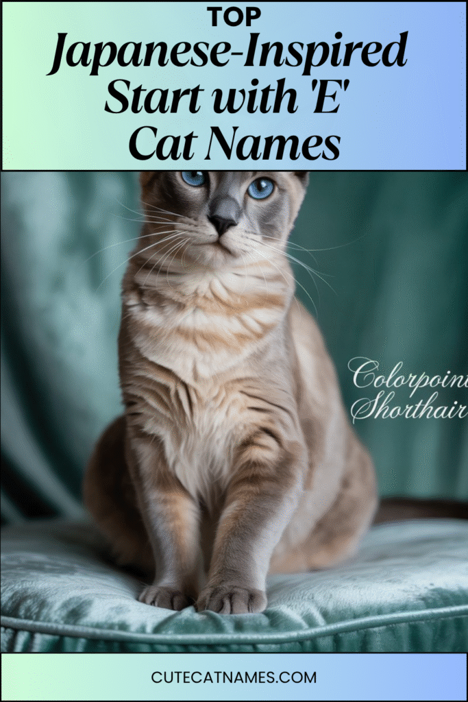Japanese-Inspired 'E' Cat Names