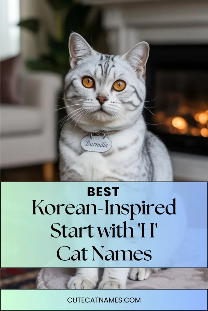 Korean-Inspired 'H' Cat Names