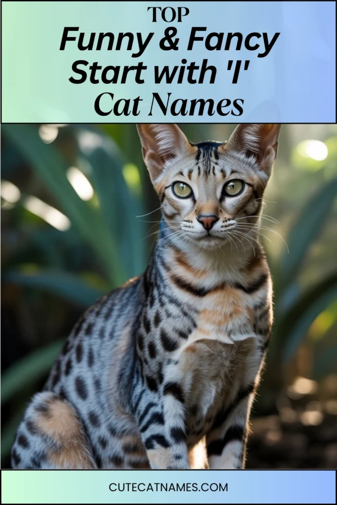 Funny & Fancy 'I' Cat Names