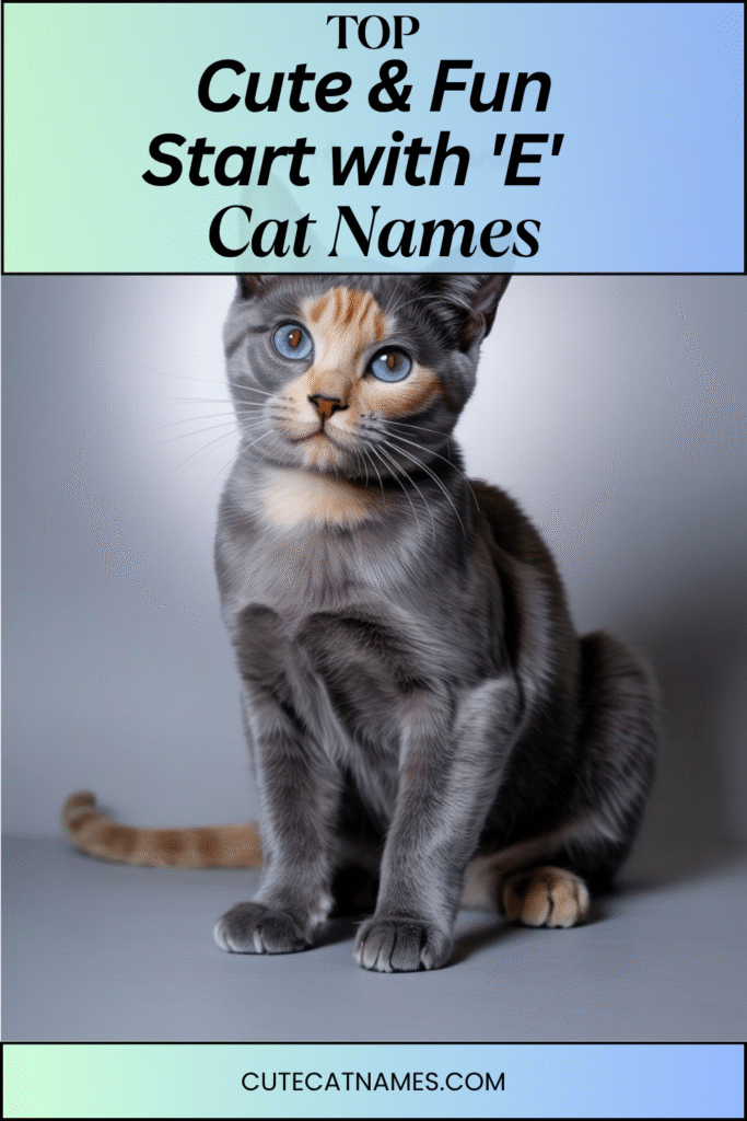 Cute & Fun 'E' Cat Names