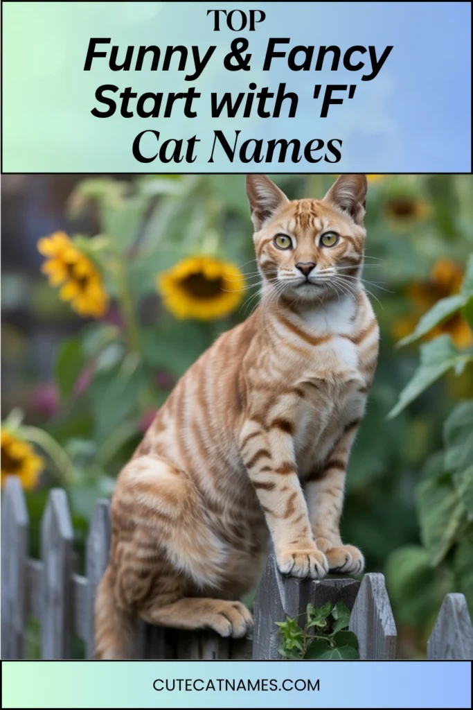 Funny & Fancy 'F' Cat Names